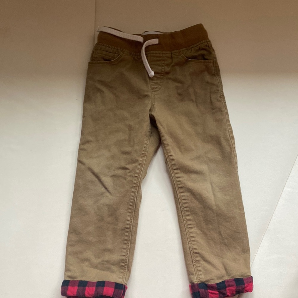 3T flannel lined old navy chinos